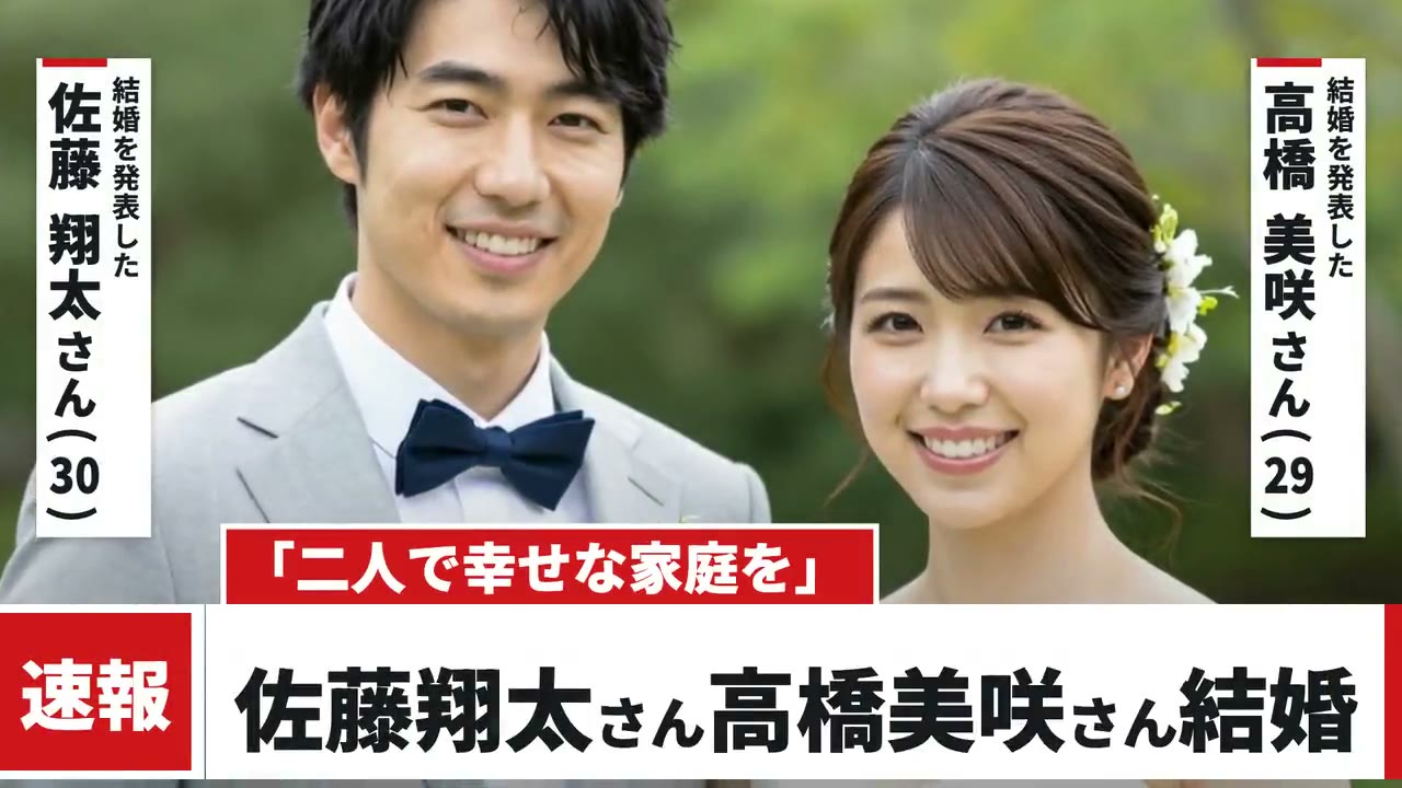 ニュース番組風の見本